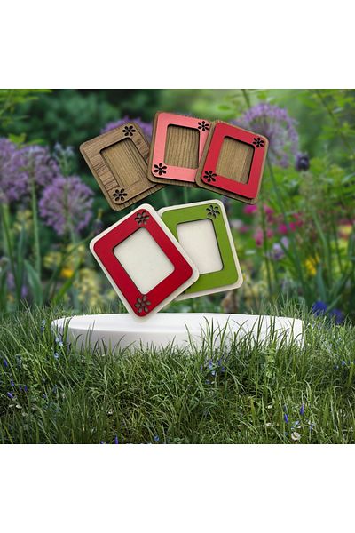 Duyar Colorful Faceted Frame 5 Pieces