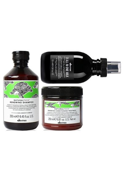Davines Revitaluxe Renewing Luxury Triple Treatment Set: Renewing Shampoocream Oi Hairmilk (635 ml) Beautysecretsq2