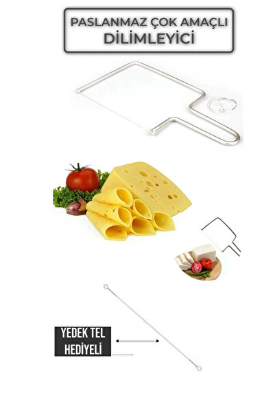 CocoVia Peynir Kesme Teli Paslanmaz Peynir/Çikolata Dilimleyici-Çok Amaçlı Di...