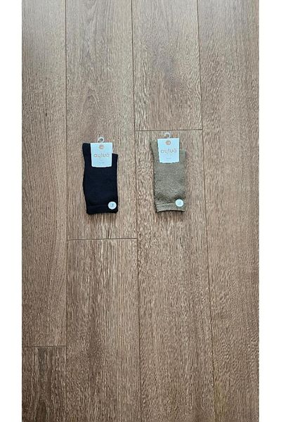 Aytuğ AYTUĞ 2 ЧИФТА Дамски бамбукови (ЗЕЛЕНО-ТЪМНОСИНИ) Чорапи - 43000-2