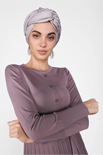 TRENDTESETTÜR Γυναικεία Μωβ (ΒΙΟΛΕΤΙΚΗ) Φούστα Πλισέ Πλεκτό Φόρεμα 41031
