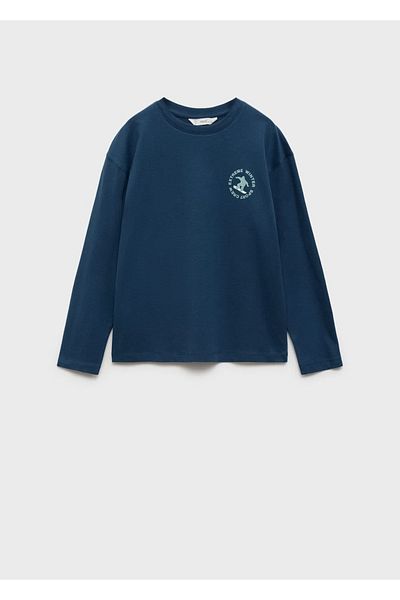 MANGO Kids Tricou imprimat cu mânecă lungă