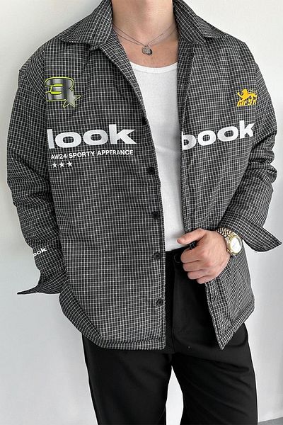 HAFKAGİYİM Πράσινο Lookbook εμπριμέ φουσκωτό μπουφάν