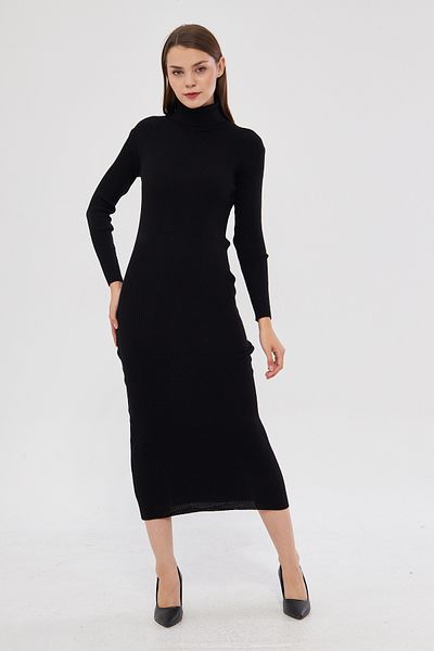 brako tekstil Rochie de damă înaltă, lungă, tricotată