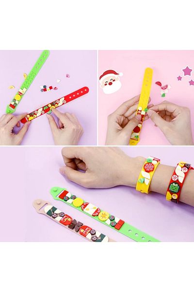 synshop Dots Make Mega Bracelet Gray DIY Building Block Bracelet Assembly Creative Bracelet Birthday Gift
