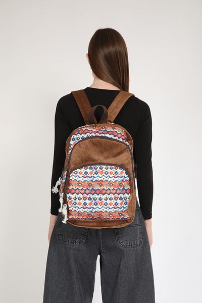 Street Bag Ethnic Authentic Bohemian Αδιάβροχο Φαρδύ Ορθοπεδικό Σακίδιο πλάτης 3 θέσεων