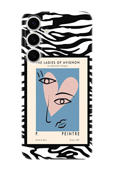 frondcase حافظة لهاتف سامسونج S24 FE زيبرا بيكاسو باللون الأسود