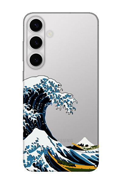 frondcase حافظة هاتف سامسونج S24 FE كاناجاوا شفافة