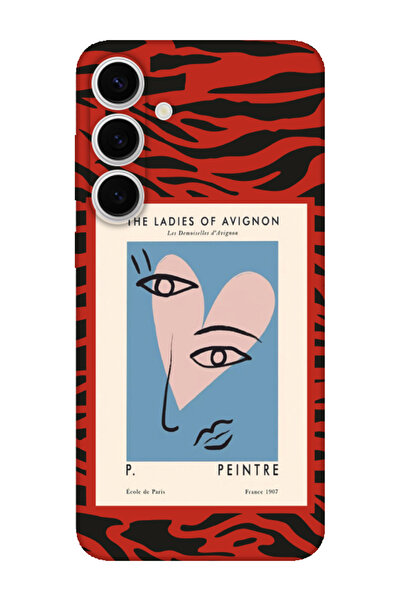 frondcase حافظة هاتف سامسونج S24 FE S24 FE زيبرا بيكاسو أحمر اللون