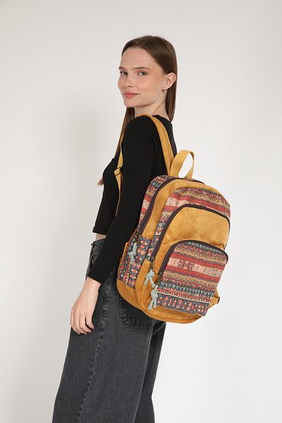 Street Bag Ethnic Authentic Bohemian Αδιάβροχο Φαρδύ Ορθοπεδικό Σακίδιο πλάτης 3 θέσεων