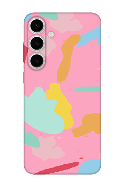 frondcase حافظة لهاتف سامسونج S24 FE بألوان فنية باللون الوردي