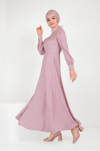 TRENDTESETTÜR ΓΥΝΑΙΚΕΙΑ ΠΟΥΔΡΑ T 40568 MYSTERY DRESS 38/44 TEK40