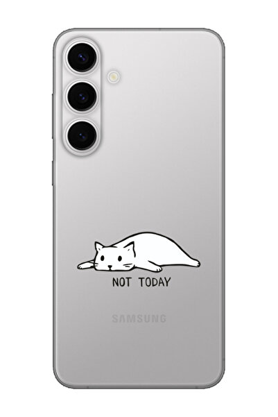 frondcase حافظة هاتف سامسونج S24 FE S24 FE Not Today Cat الشفافة