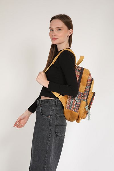 Street Bag Ethnic Authentic Bohemian Αδιάβροχο Φαρδύ Ορθοπεδικό Σακίδιο πλάτης 3 θέσεων