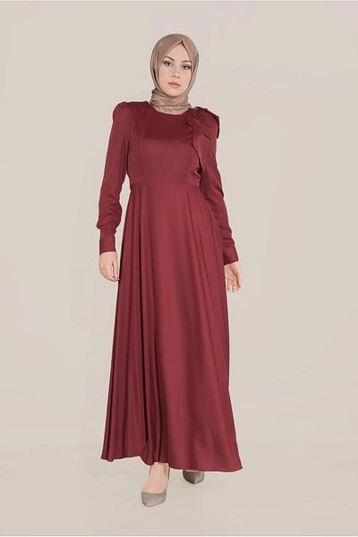 TRENDTESETTÜR WOMEN'S RED (K.RED) BOW DETAIL DRESS 40735