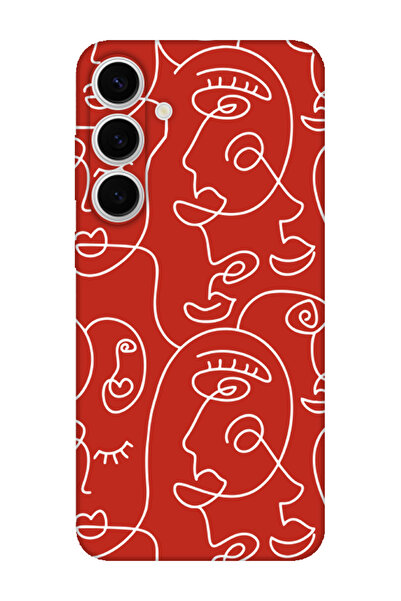 frondcase حافظة لهاتف سامسونج S24 FE Face Art باللون الأحمر