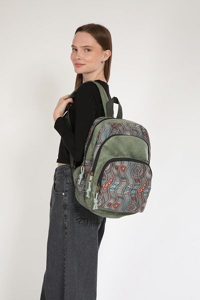 Street Bag Ethnic Authentic Bohemian Αδιάβροχο Φαρδύ Ορθοπεδικό Σακίδιο πλάτης 3 θέσεων
