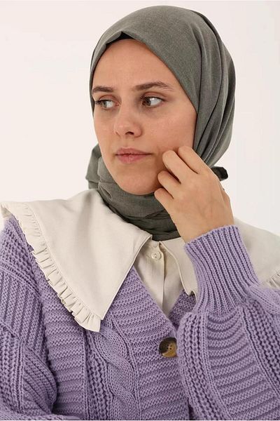 TRENDTESETTÜR Şal de damă din bumbac verde - Çağla 21030