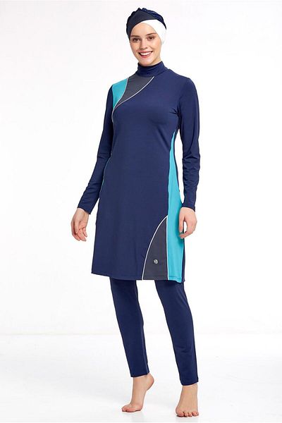 TRENDTESETTÜR Costum de baie multicolor Hijab 4190