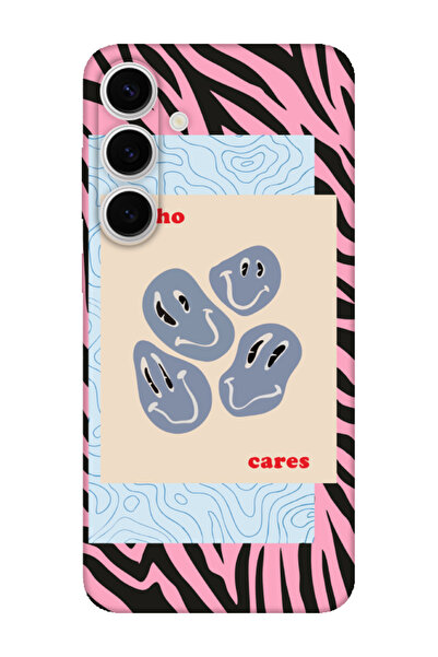 frondcase حافظة هاتف سامسونج S24 FE Zebra Who Cares باللون الوردي