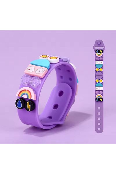 synshop Dots Make Mega Bracelet Gray DIY Building Block Bracelet Assembly Creative Bracelet Birthday Gift