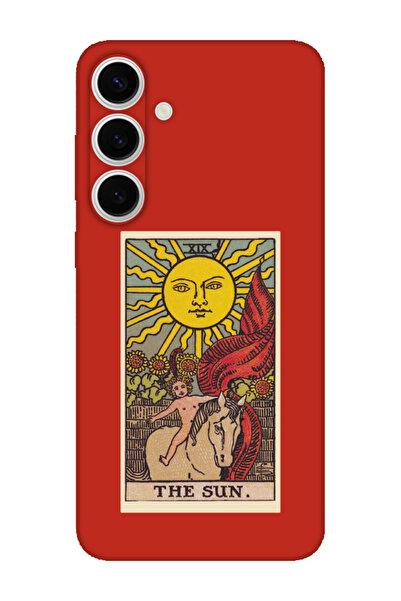 frondcase حافظة لهاتف سامسونج S24 FE باللون الأحمر الشمسي