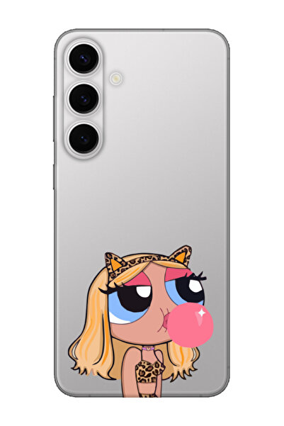 frondcase حافظة هاتف شفافة لهاتف سامسونج S24 FE Powerpuff Girls