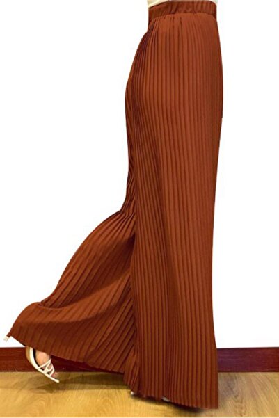 TRENDTESETTÜR Γυναικείο Καφέ (ΤΟΚΙ) Πλισέ Παντελόνι 9210