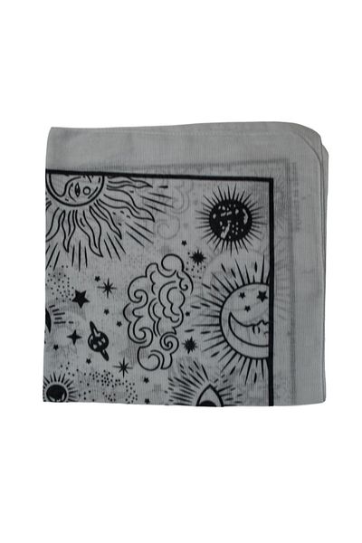 artı bir bodrum Atmosphere Pattern Bandana - Τετράγωνο