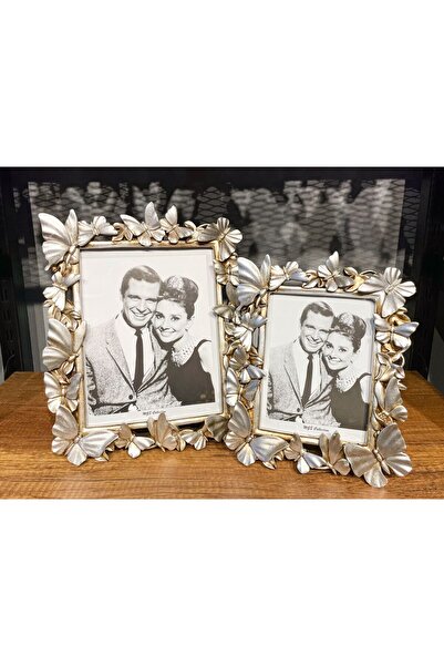 MGS COLLECTION إطار صورة مزخرف بنمط الفراشة مقاس 15x20/20x25