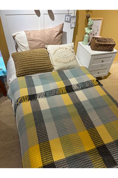 MaVaux Σειρά Sesli Comfort Μονή Βαμβακερή Κουβέρτα Σκοτσέ 150x200 1750gr