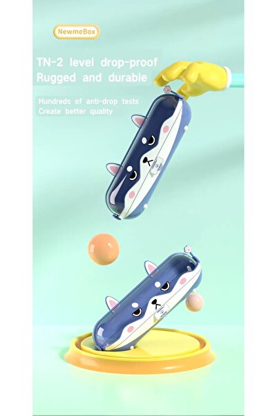 GlassySKY Kawaii Hayvan Kalem Kutu Kalemlik Öğrenci Kırtasiye Malzeme Için Büyük Kapasiteli Şeffaf Depolama