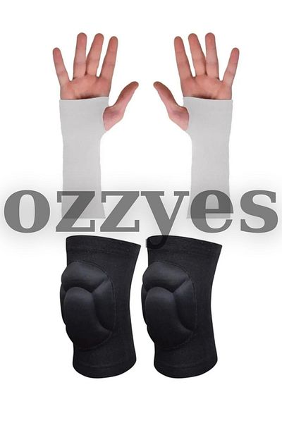 ozzyes Volleyball Knee Pads and Gloves - Set of 2 OZE-36, Sleeves and Knee Pads