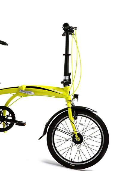 Bisan FX 3500 Altus 8 Vites 20" Katlanır Bisiklet - Sarı (Hafif ve Dayanıklı)