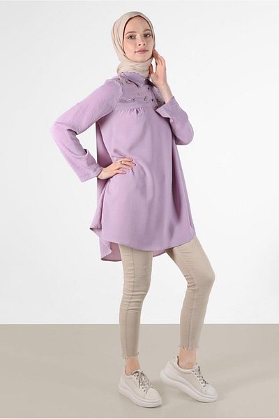 TRENDTESETTÜR Γυναικείο Μωβ (LILA) Πέτρινο Ανδρικό Πέτο 7381
