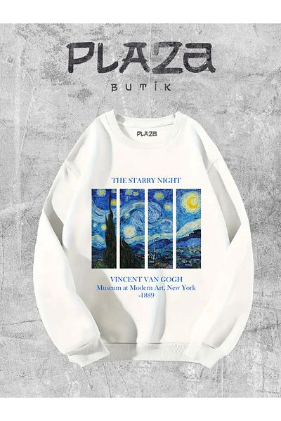 Plaza Butik Hanorac oversize unisex cu gât crew