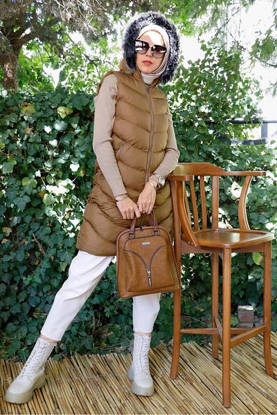 TRENDTESETTÜR Дамски пуловер Taba с качулка и цип - 9051