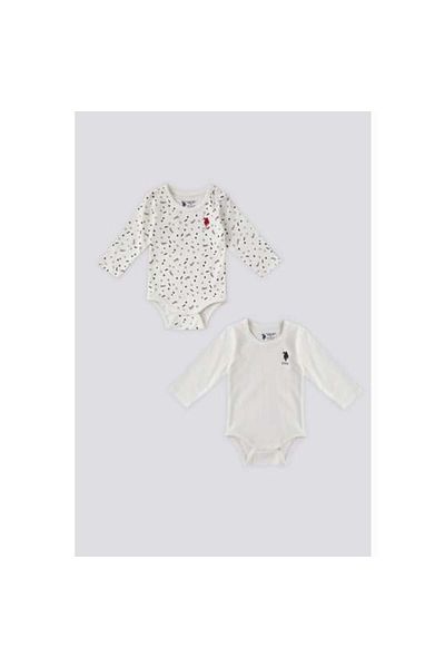 U.S. Polo Assn. Baby Boy 2-Piece Long Sleeve Body Set