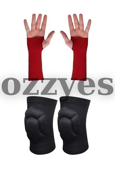 ozzyes Volleyball Knee Pads and Gloves - Set of 2 OZE-36, Sleeves and Knee Pads