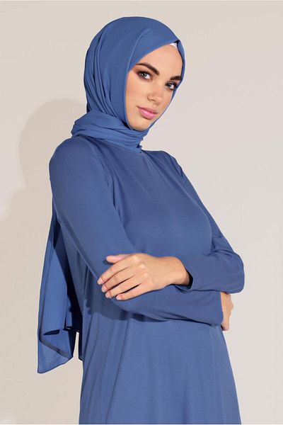 TRENDTESETTÜR Women's Navy Blue (NDIGO) Knitted Viscose Tunic 40825
