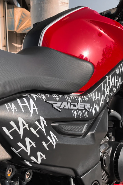 Banxtre Dekoratif Hahaha Beyaz Sticker Motor-araba-kask Için Etiket 30cmx15cm...