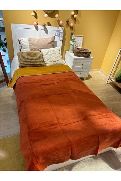 Sesli Bohemhouse Double Sided Two Colors Plain Cotton Thick Soft Oversize Blanket 1350Gr 150X200Cm