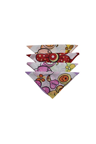 artıbir bodrum 4-Piece Children's Bandanas - Floral and Mixed Pattern
