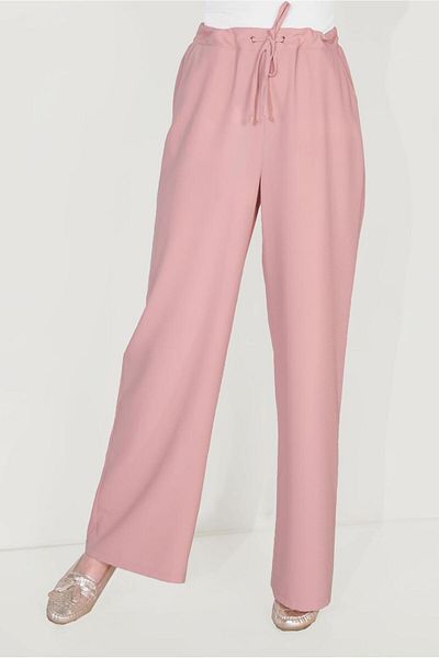 TRENDTESETTÜR Women's Powder Waist Lace-up Loose Trousers 70088
