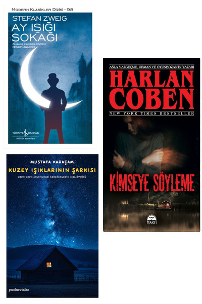 TÜRKİYE İŞ BANKASI KÜLTÜR YAYINLARI Kimseye Söyleme - Harlan Coben + Ay Işığı...