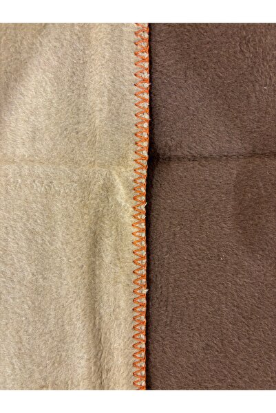 Sesli BohemHouse Çift Taraflı İki Renk Düz Pamuklu Kalın Yumuşak Battal Boy Battaniye 1350Gr 150x200 cm