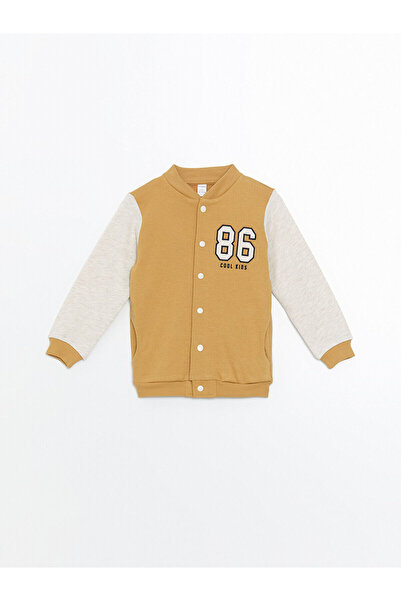 LC Waikiki Lcw Kids Beige Printed Baby Boy College Jacket