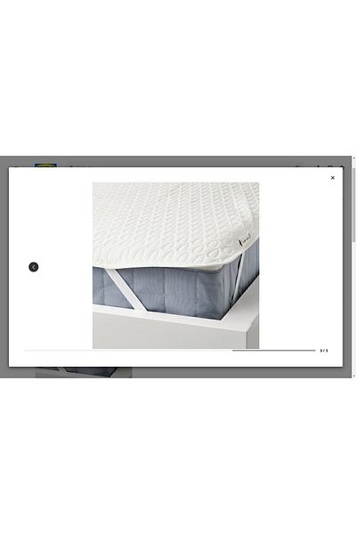 IKEA Sotnatfjarıl Αδιάβροχο στρώμα, Λευκό, 160x200 εκ