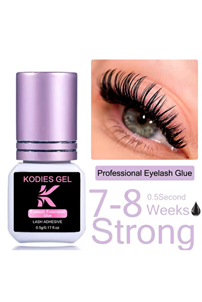 Peony Lash Ipek Kirpik Yapıştırıcısı 7-8 Hafta Uzman 1 Sn Kuruma Profesyonel Kullanım Için 100 Uygulama