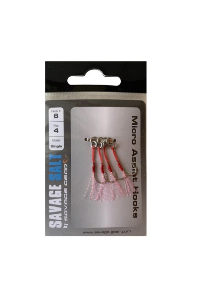 Savage Gear Micro Single Assist İğne No:6 (4'lü Paket)
